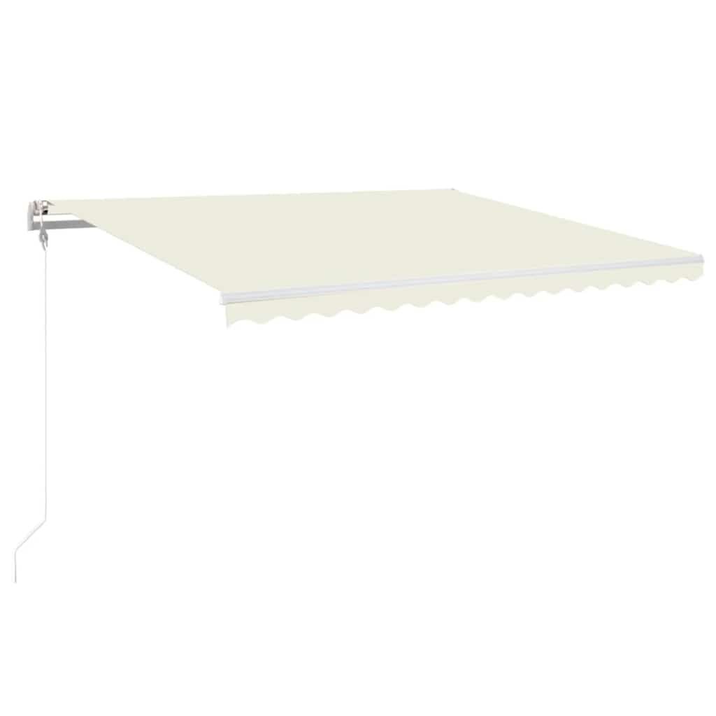 Automatycznie zwijana markiza, LED i czujnik wiatru, 450x350 cm Lumarko!