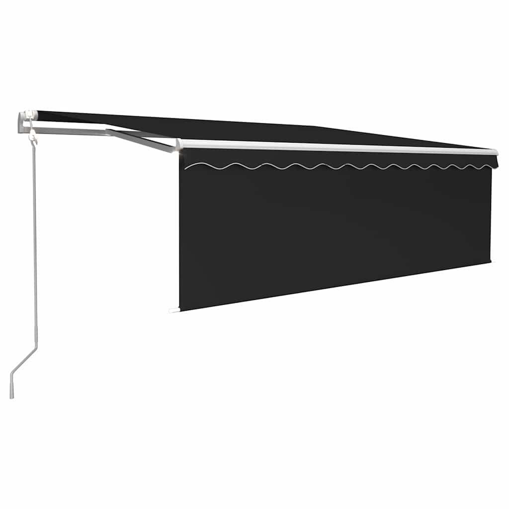 Automatyczna markiza z zasłoną, LED i czujnikiem, 4,5x3 m Lumarko!