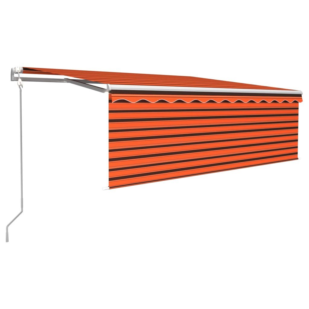 Automatyczna markiza z zasłoną, LED i czujnikiem, 4,5x3 m Lumarko!