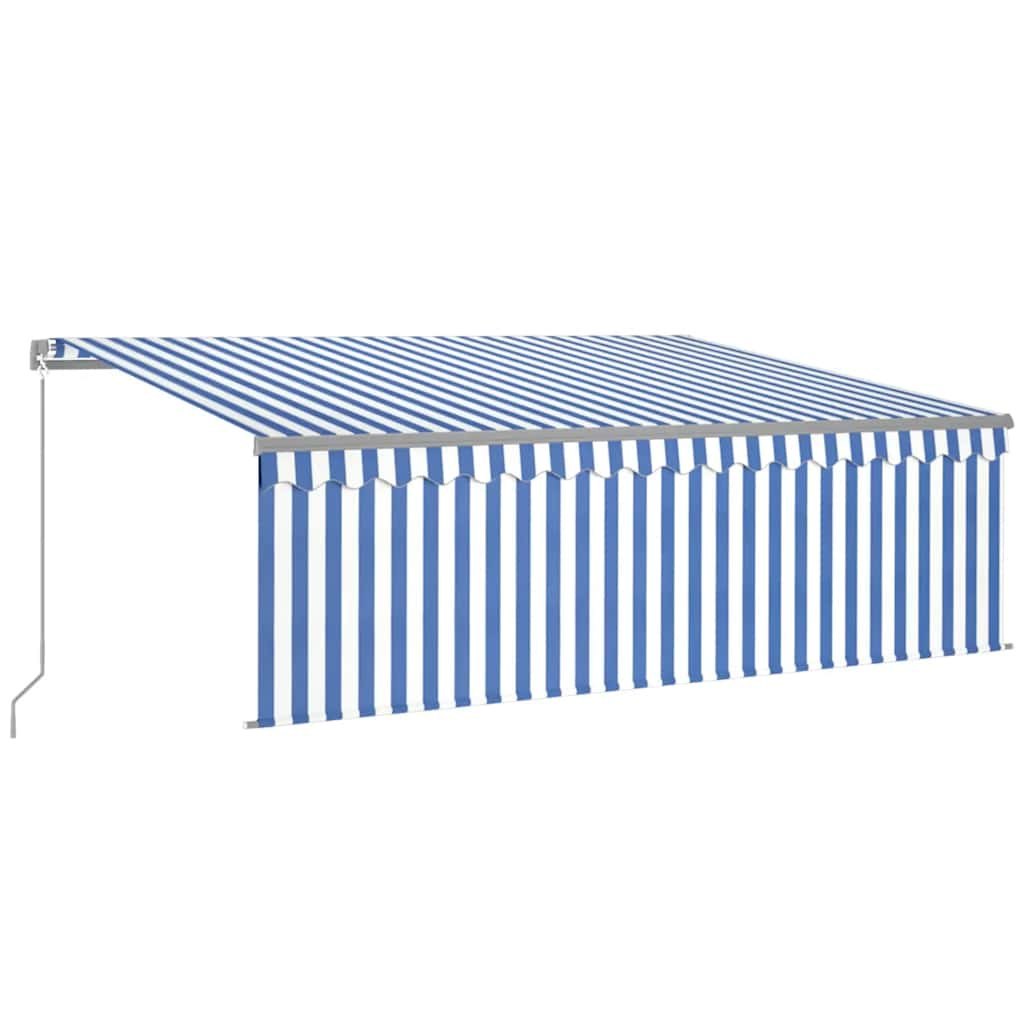 Ręcznie zwijana markiza z zasłoną i LED, 4,5x3 m Lumarko!