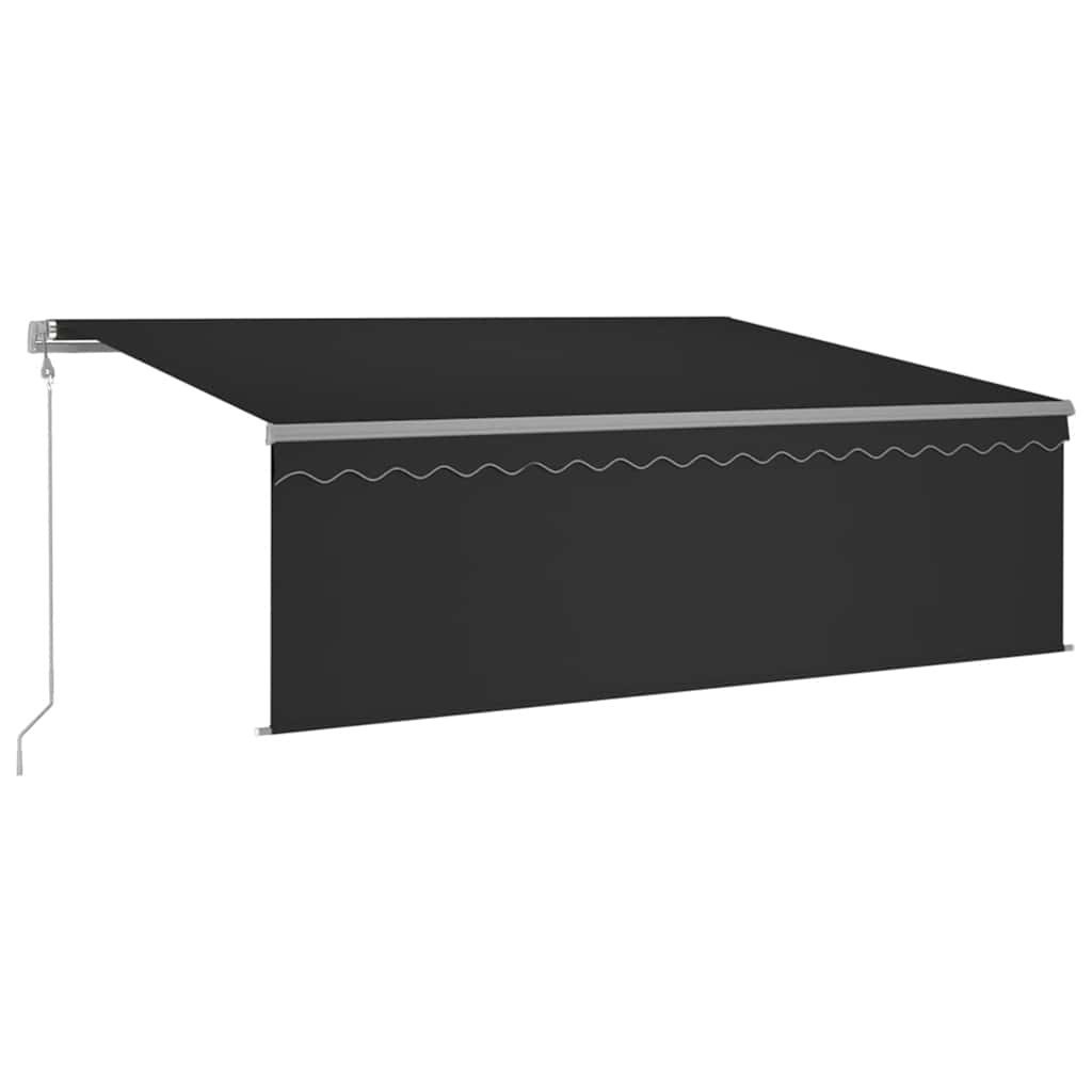 Automatycznie zwijana markiza, LED i czujnik wiatru, 4,5x3 m Lumarko!