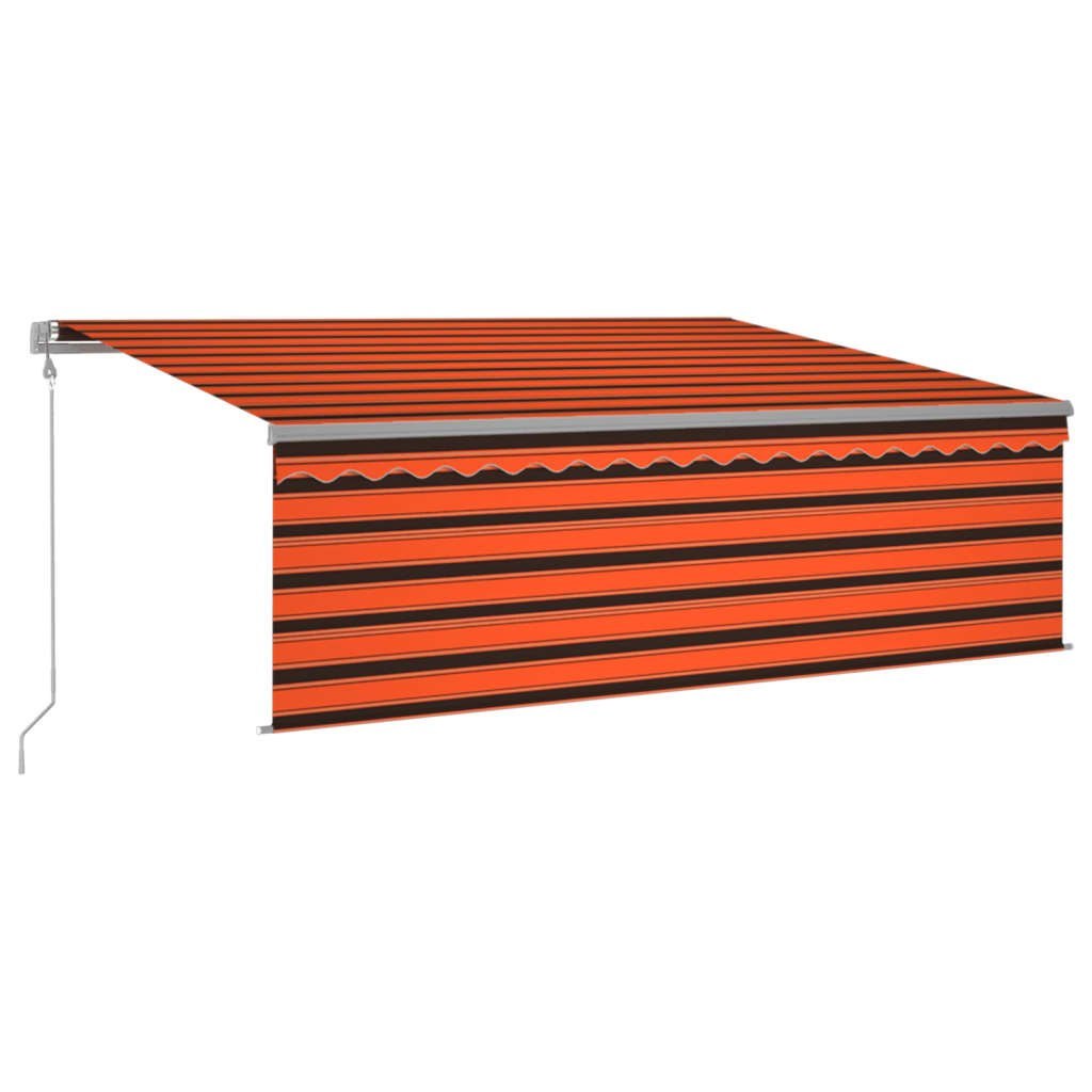 Automatyczna markiza z zasłoną, LED i czujnikiem, 4,5x3 m Lumarko!