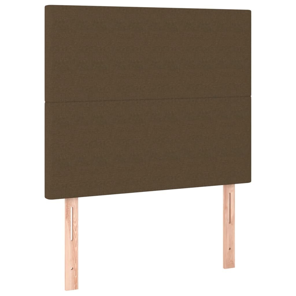 Zagłówek ciemnobrązowy 80x5x118/128 cm tkanina Lumarko!