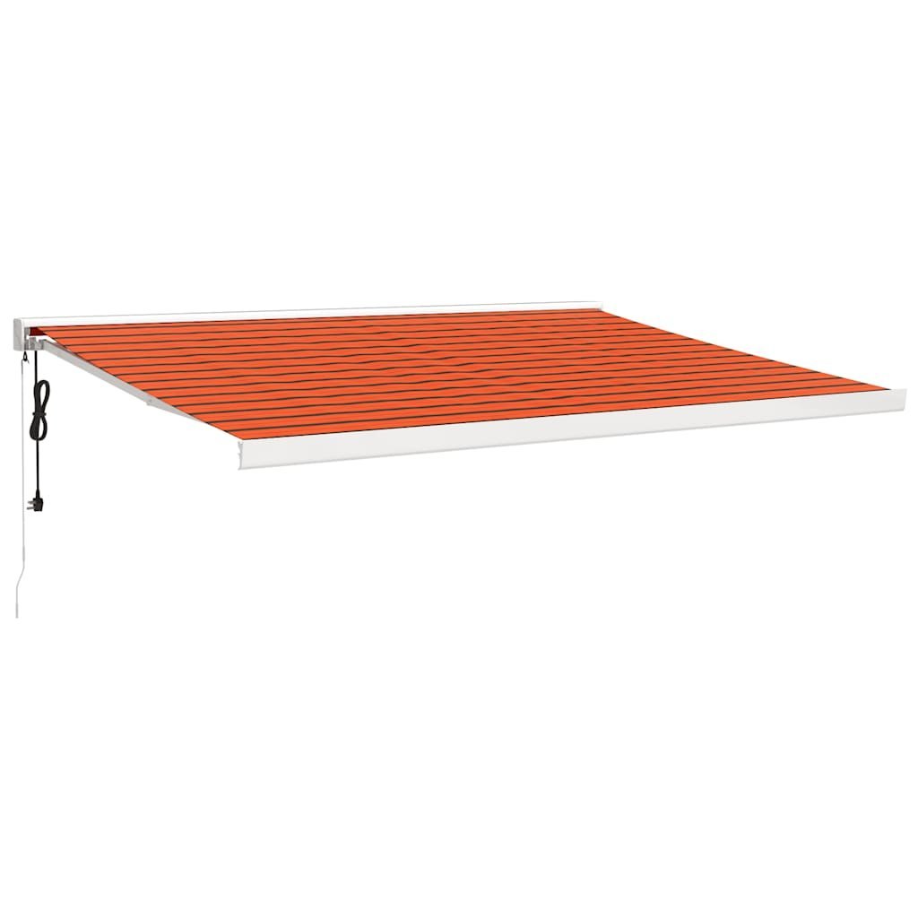 Zwijana markiza, pomarańcz i brąz, 4x3 m, tkanina i aluminium Lumarko!