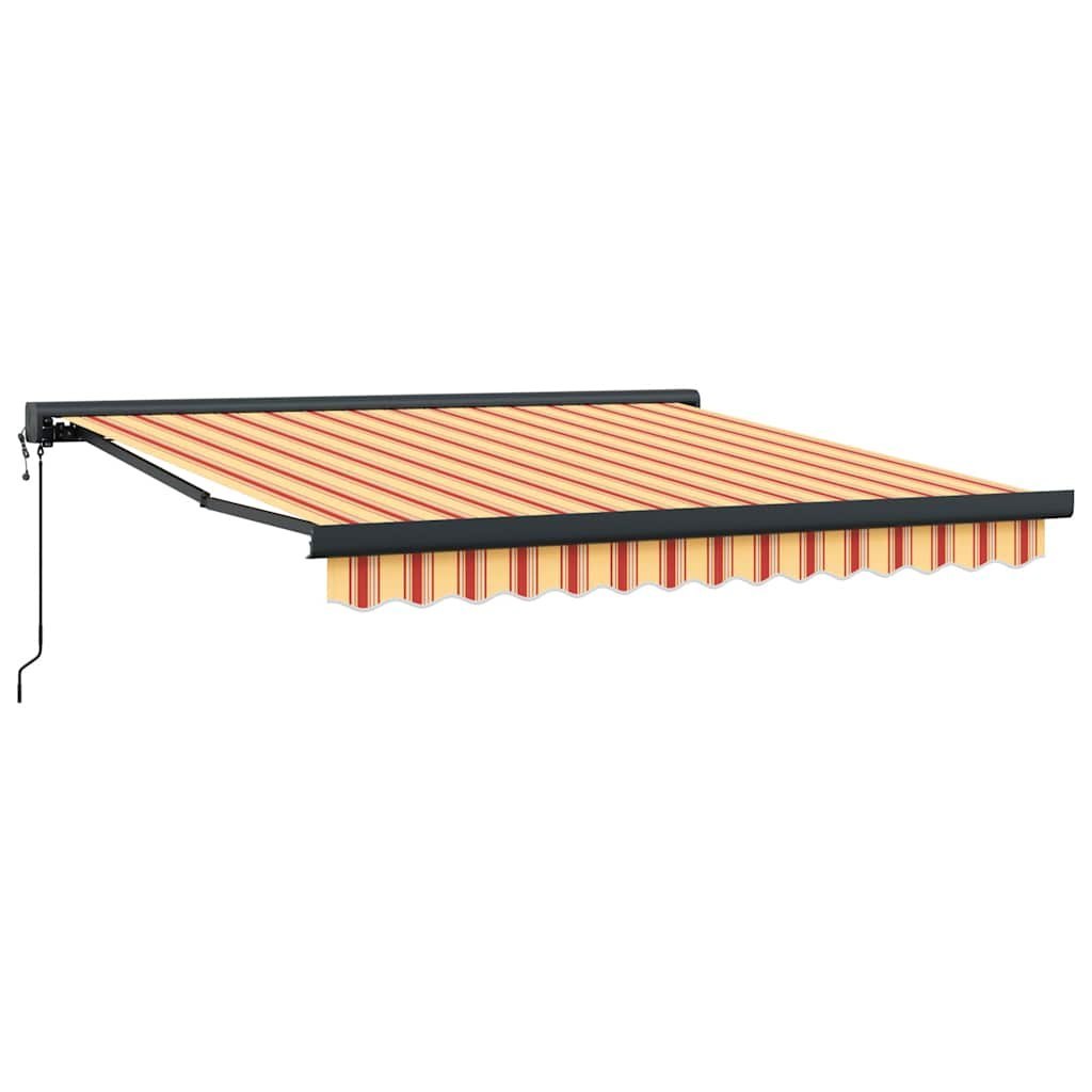 Zwijana markiza, żółto-biała, 3x2,5 m, tkanina i aluminium Lumarko!