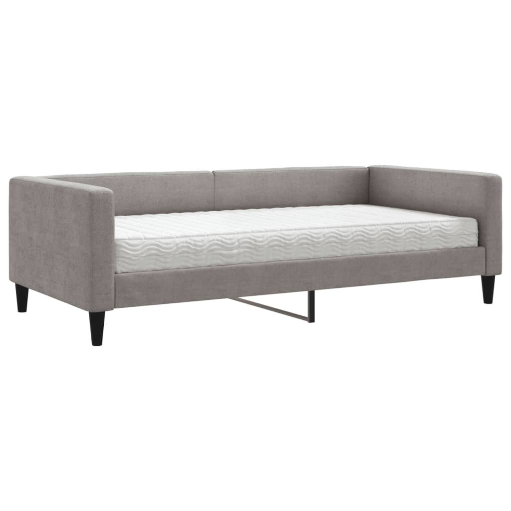 Sofa z materacem do spania, kolor taupe, 100x200 cm, tkanina Lumarko!