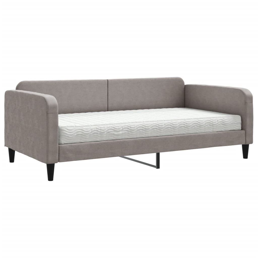 Sofa z materacem do spania, kolor taupe, 100x200 cm, tkanina Lumarko!