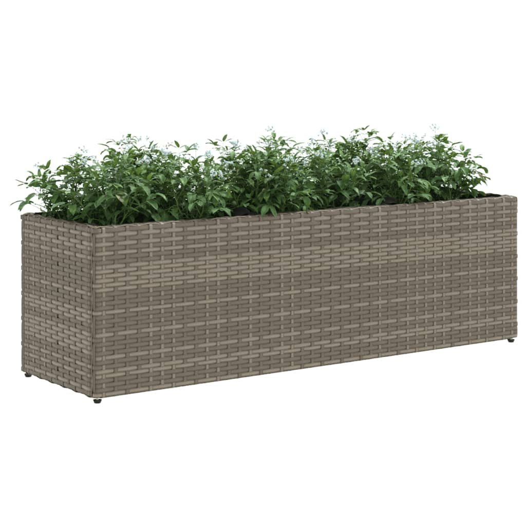 Donice ogrodowe z 3 wkładami, 2 szt., szare, 105x30x32 cm Lumarko!