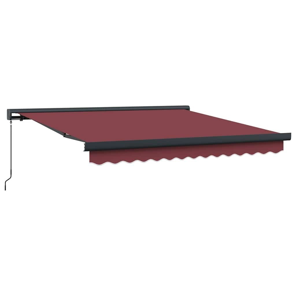 Ręcznie zwijana markiza, burgundowa, 300x250 cm Lumarko!