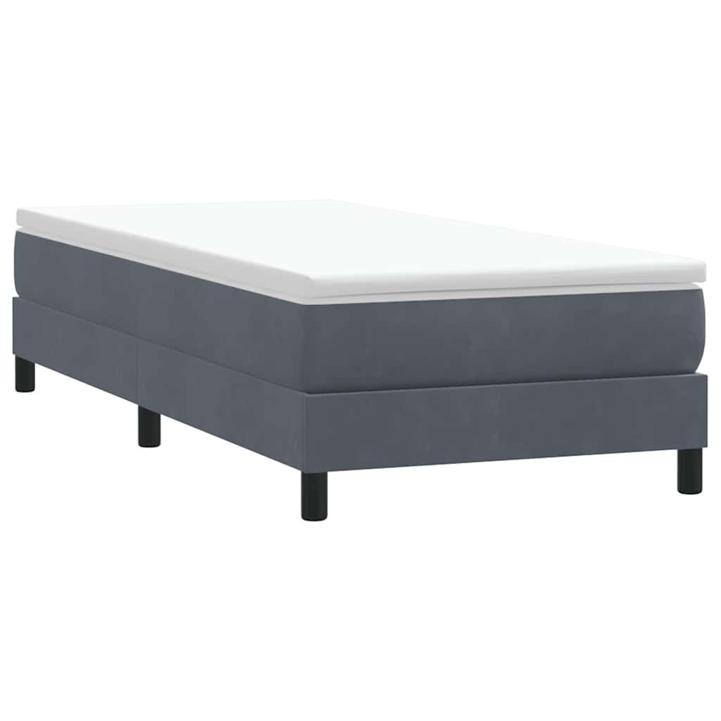 Łóżko typu Box Spring bez materaca Ciemnoszary 100x210 cm Lumarko!