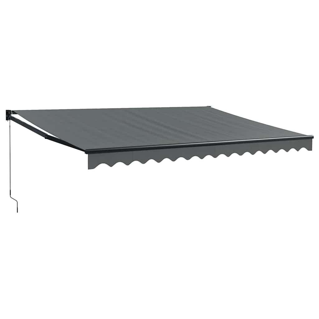 Zwijana markiza, antracytowa, 4x3 m, tkanina i aluminium