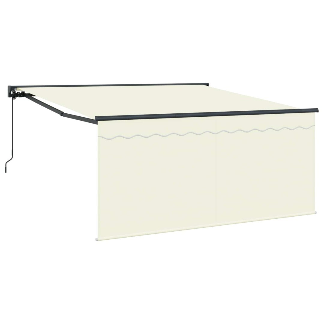 Markiza zwijana Kremowy 300 x 250 cm Poliester i aluminium