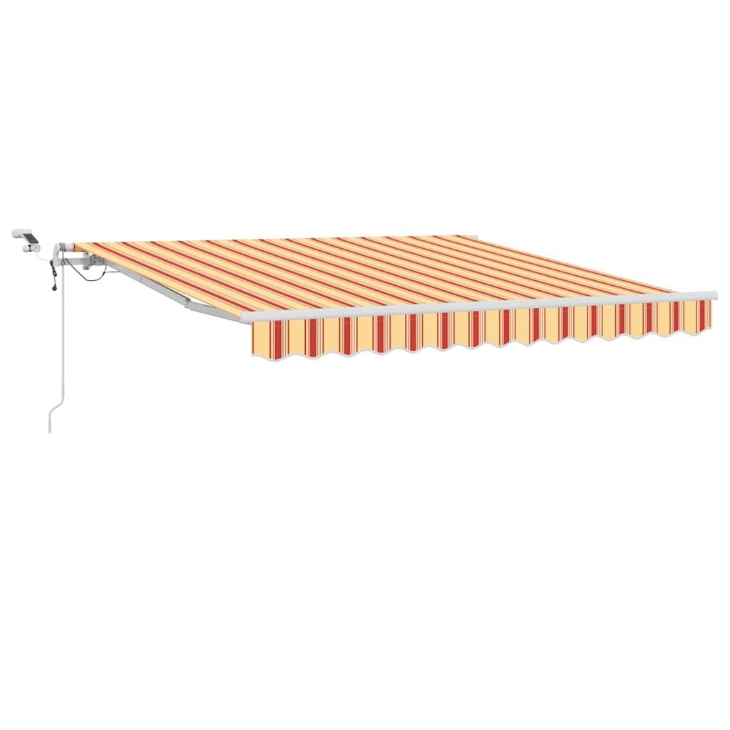 Markiza zwijana Ze LED Lights Żółty i pomarańczowy 350 x 250 cm