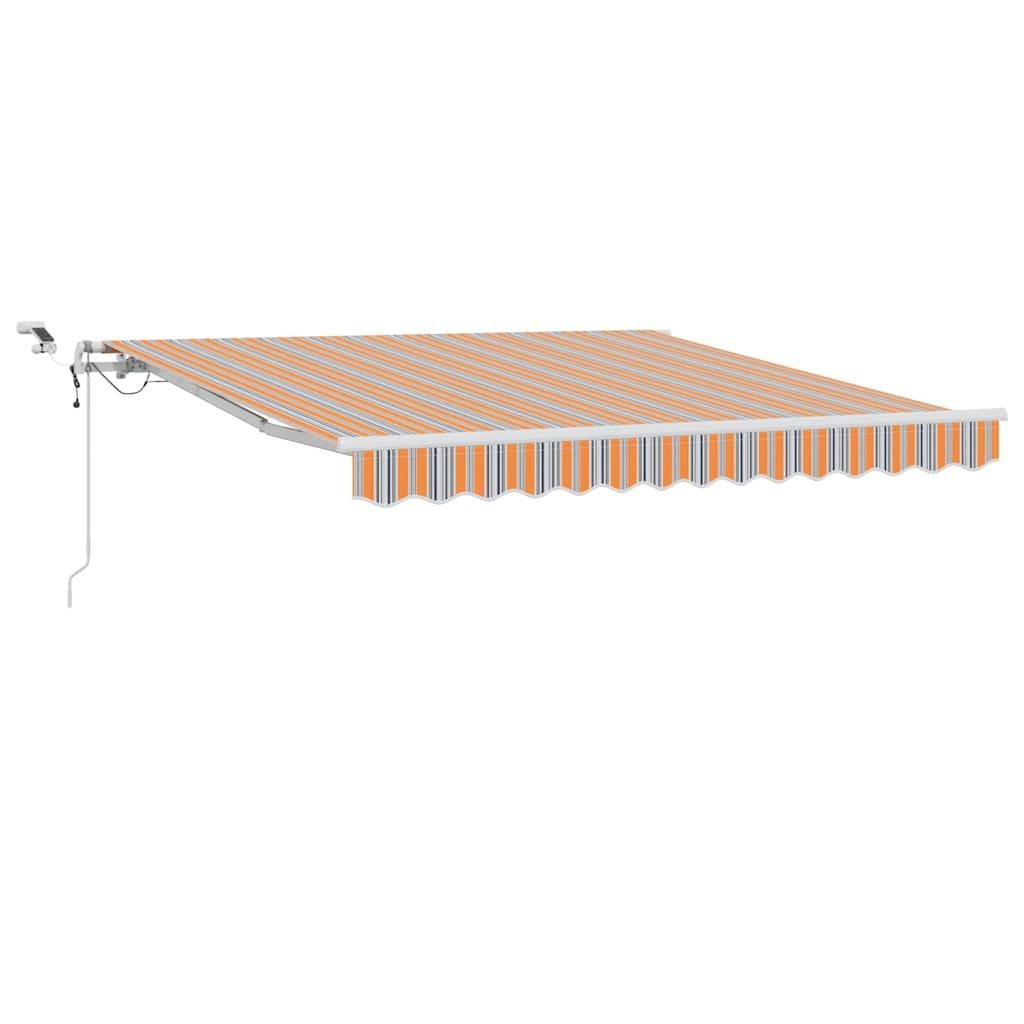 Markiza zwijana Wielokolorowe 350 x 250 cm Poliester i Metal