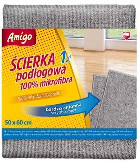 Gosia Amigo Ścierka Podłogowa Microfibra Szara 50x60cm 9277...