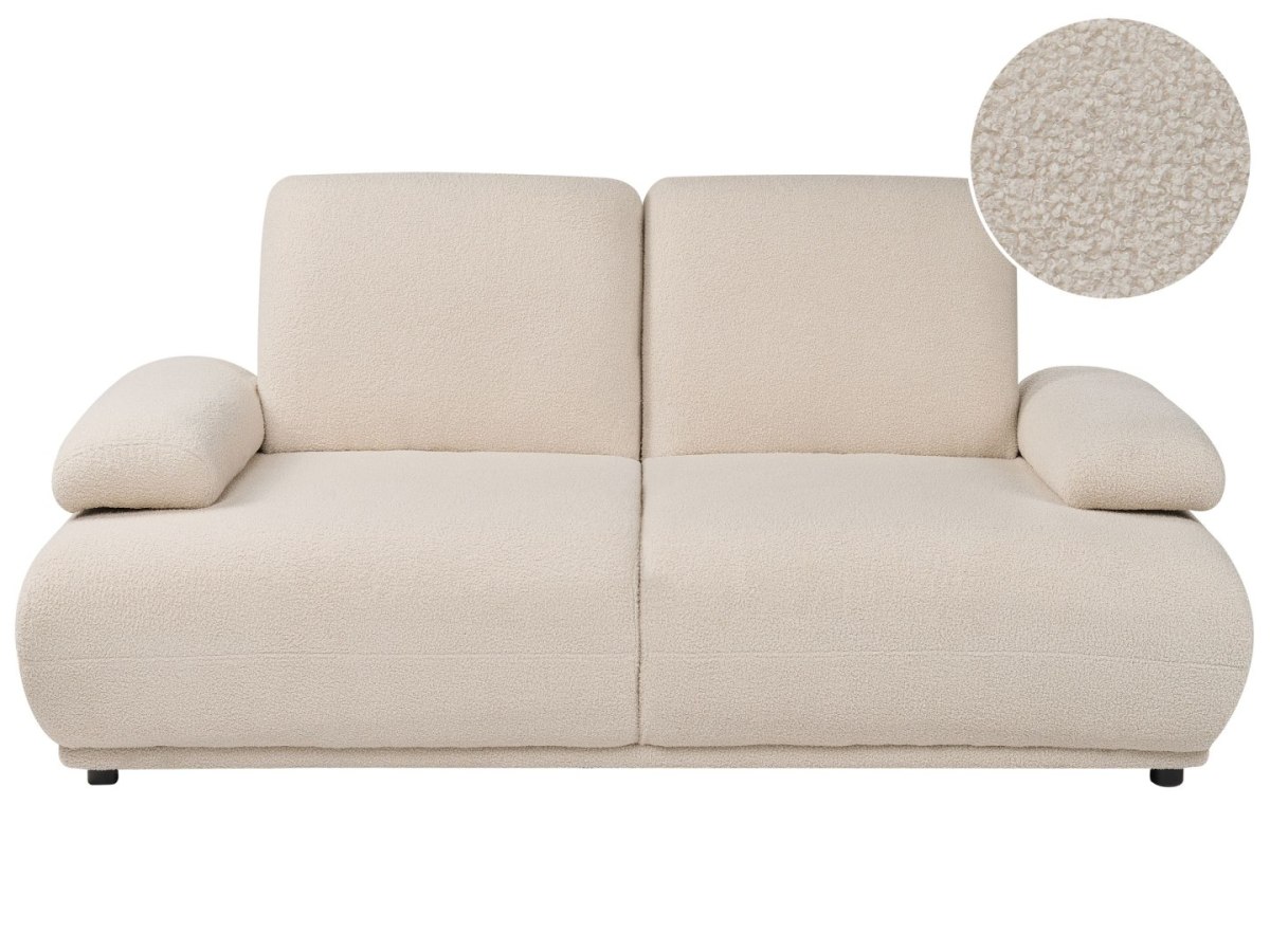 Sofa dla 2 osób NACKA Boucle Beżowy