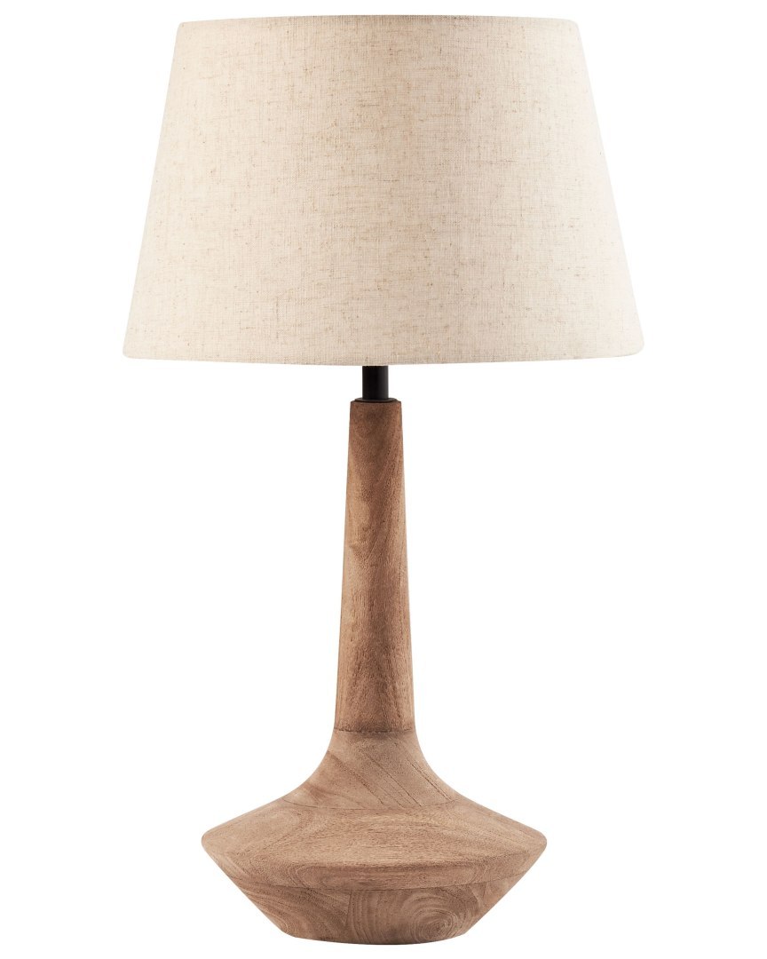 Lampa stołowa GODAWARI Drewno mango Ciemnobrązowy