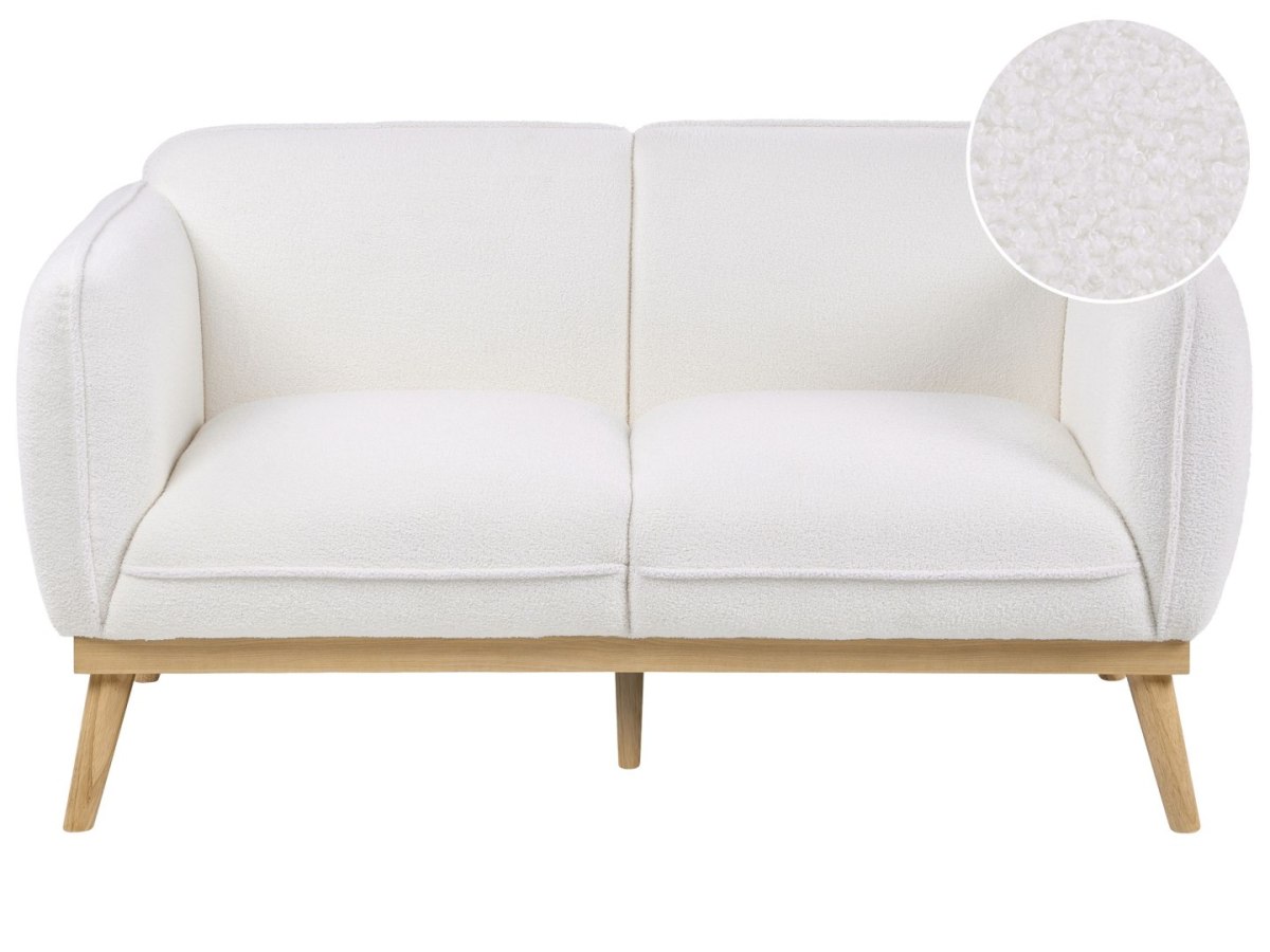 Sofa dla 2 osób LJUNG Boucle Biały