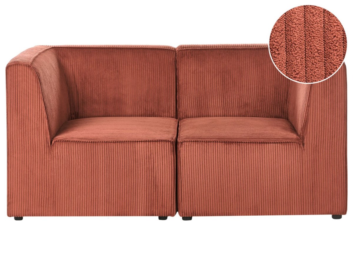 Sofa dla 2 osób Złoty brąz Sztruks