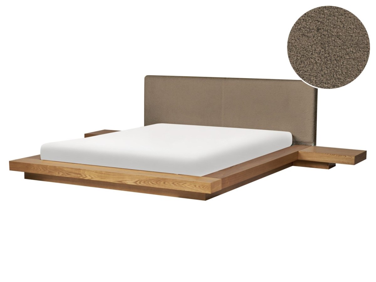 Łóżko wodne Boucle ZEN 160 x 200 cm Jesion naturalny