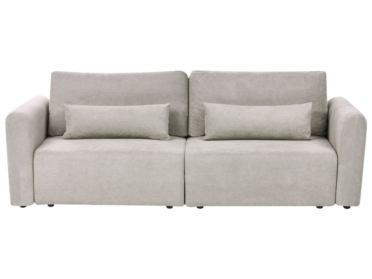 Sofa rozkładana dla 3 osób VAXHOLM Szary ze schowkiem