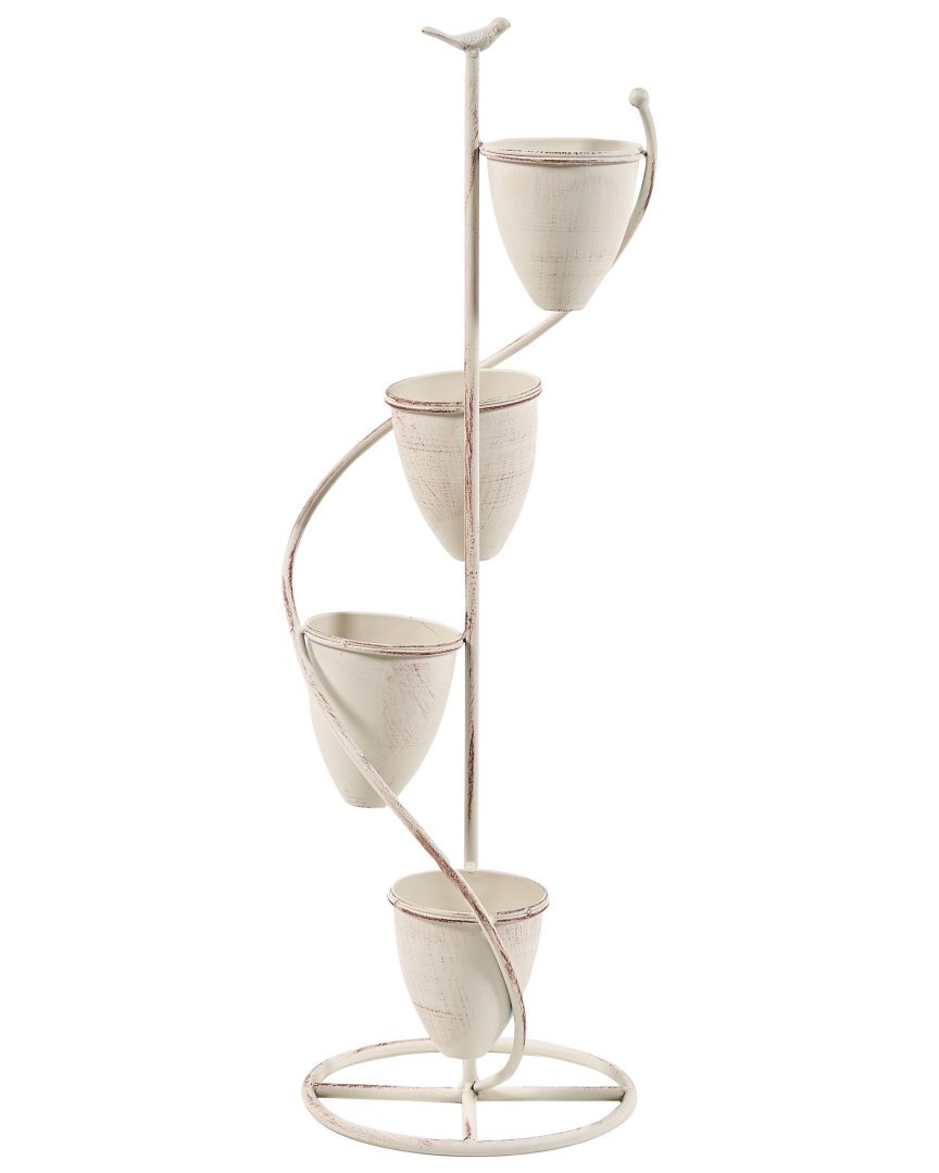 Kwietnik BANEBERRY 24 cm Beżowy Metal