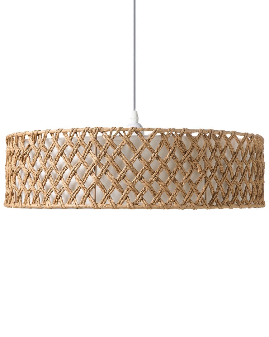 Lampa wisząca BLONDIN Papierowa plecionka Naturalny