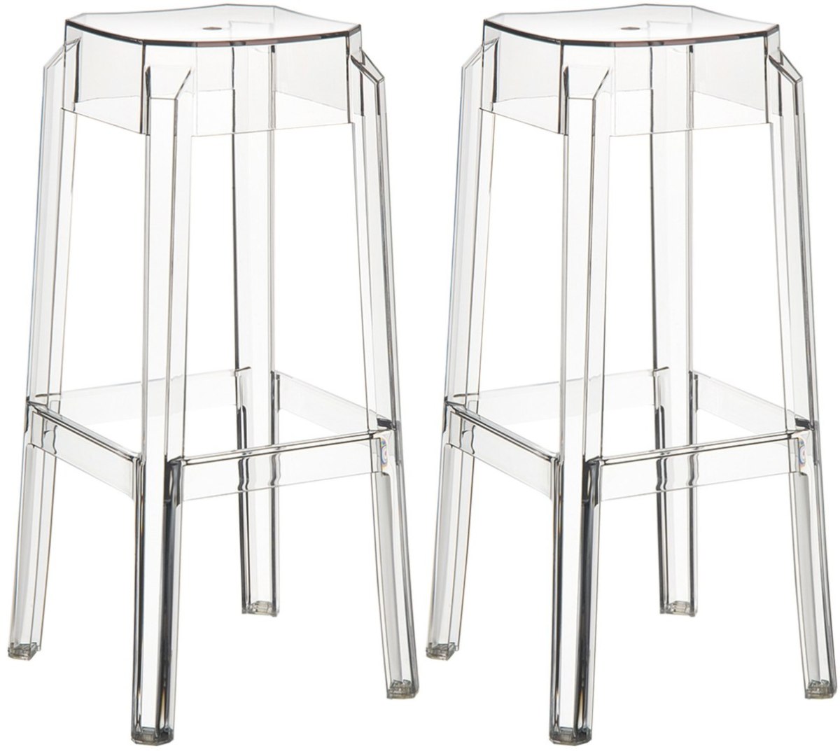 Hoker barowy Fox transparentny 2 sztuki, nowoczesny design, wysoka jakość