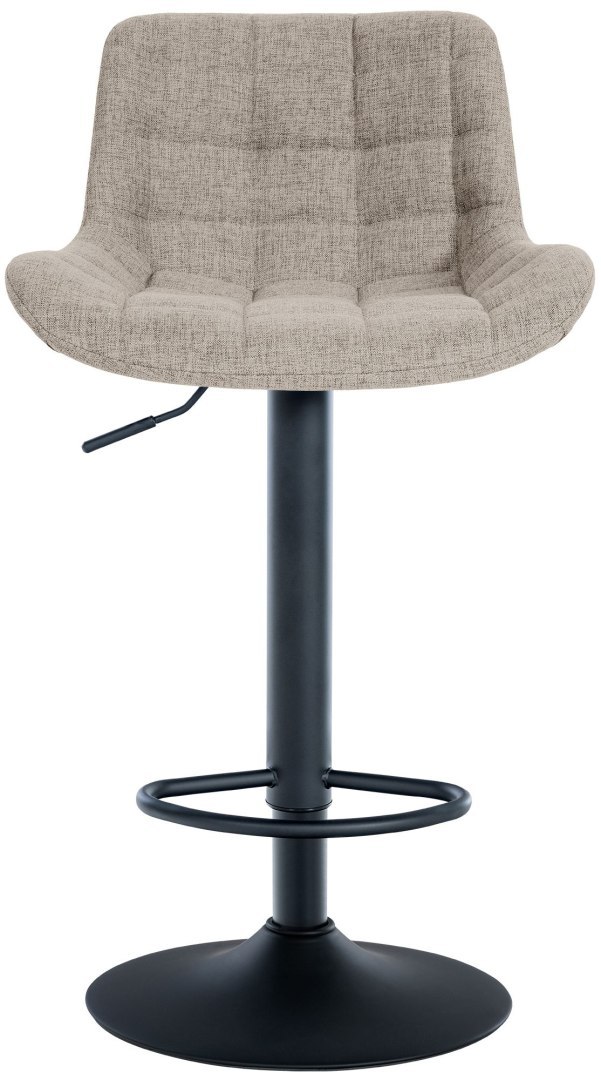 Hoker barowy Tover w kolorze taupe, obrotowy, regulowany - 2 sztuki