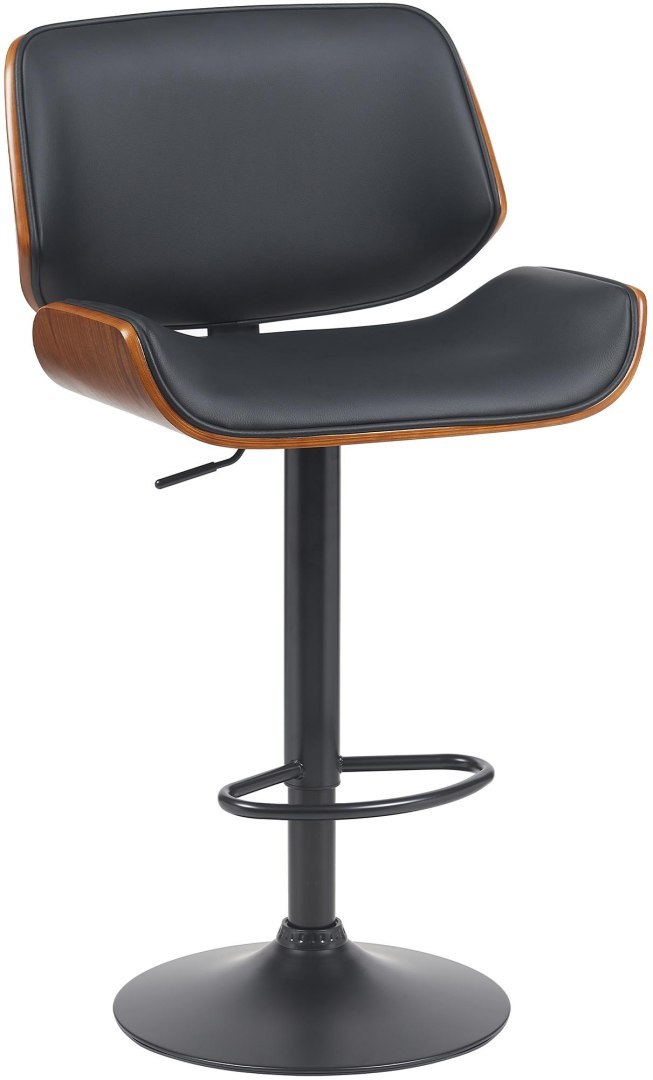 Hoker barowy Beverley B ekoskóra walnut/czarny