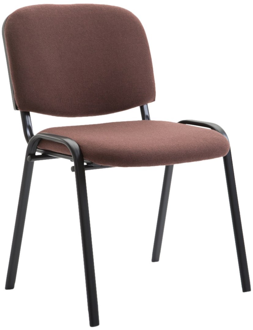 Krzesło konferencyjne Ken V2 brązowe z tkaniny