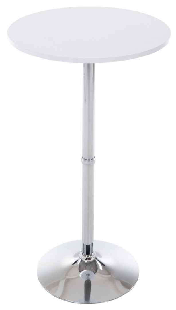 Hoker barowy zestaw 2 sztuki okrągłe białe 60 cm