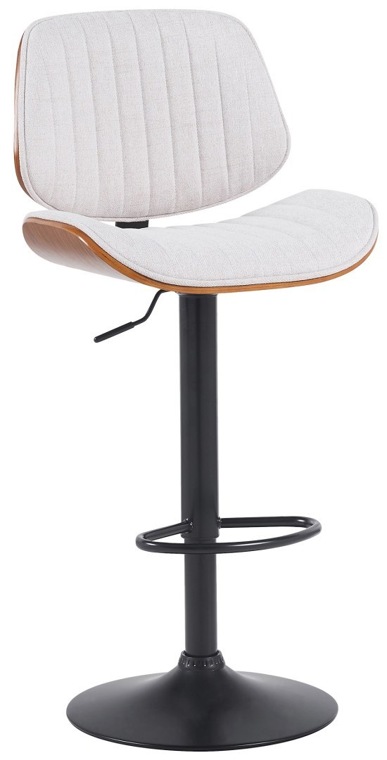Hoker barowy Clawson z tkaniny czarny, walnuss/creme