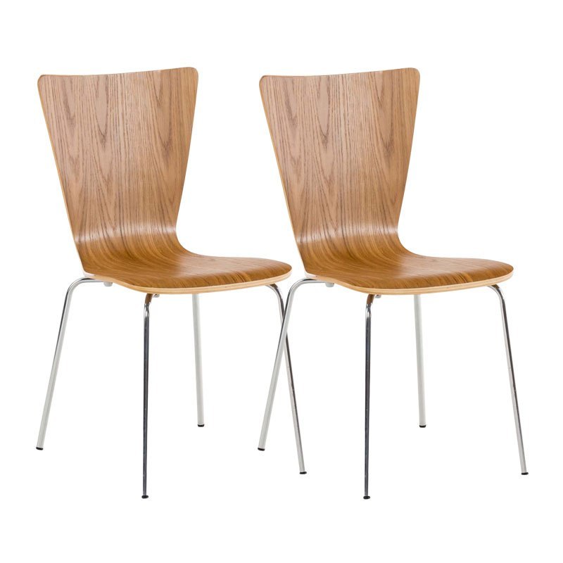 Krzesło konferencyjne Aaron 2 sztuki dąb ergonomiczne
