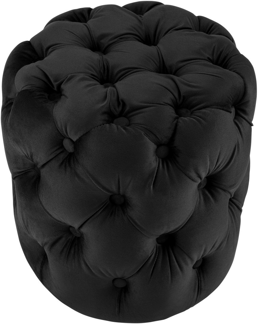 Hoker Drancy Samt czarny, elegancki styl Chesterfield