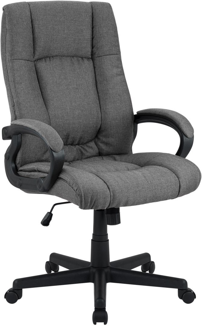 Fotel biurowy XL Sparta ciemnoszary tkanina ergonomiczny