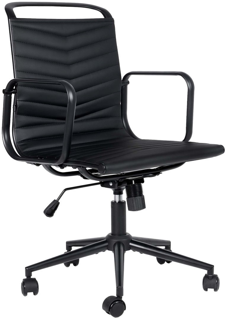 Fotel biurowy Bakers ekoskóra czarny ergonomiczny