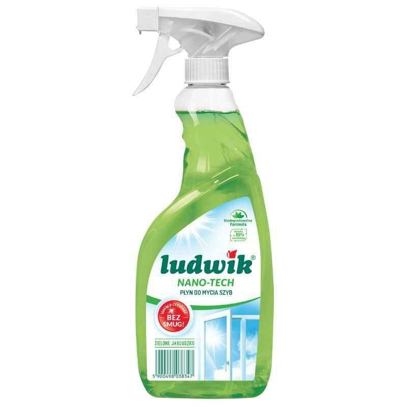 Ludwik Płyn Do Mycia Szyb Nano-Tech Zielone Jabłuszko 600ml..