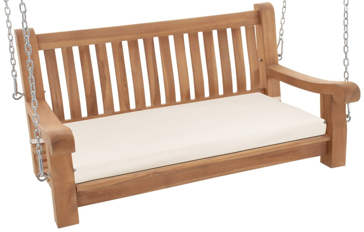 Huśtawka ogrodowa Joyce z poduszką 120 cm teak
