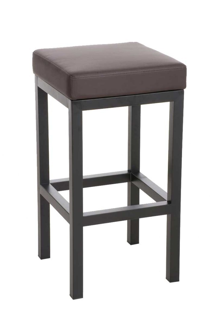 Hoker barowy Taylor z ekoskóry brązowy 78 cm