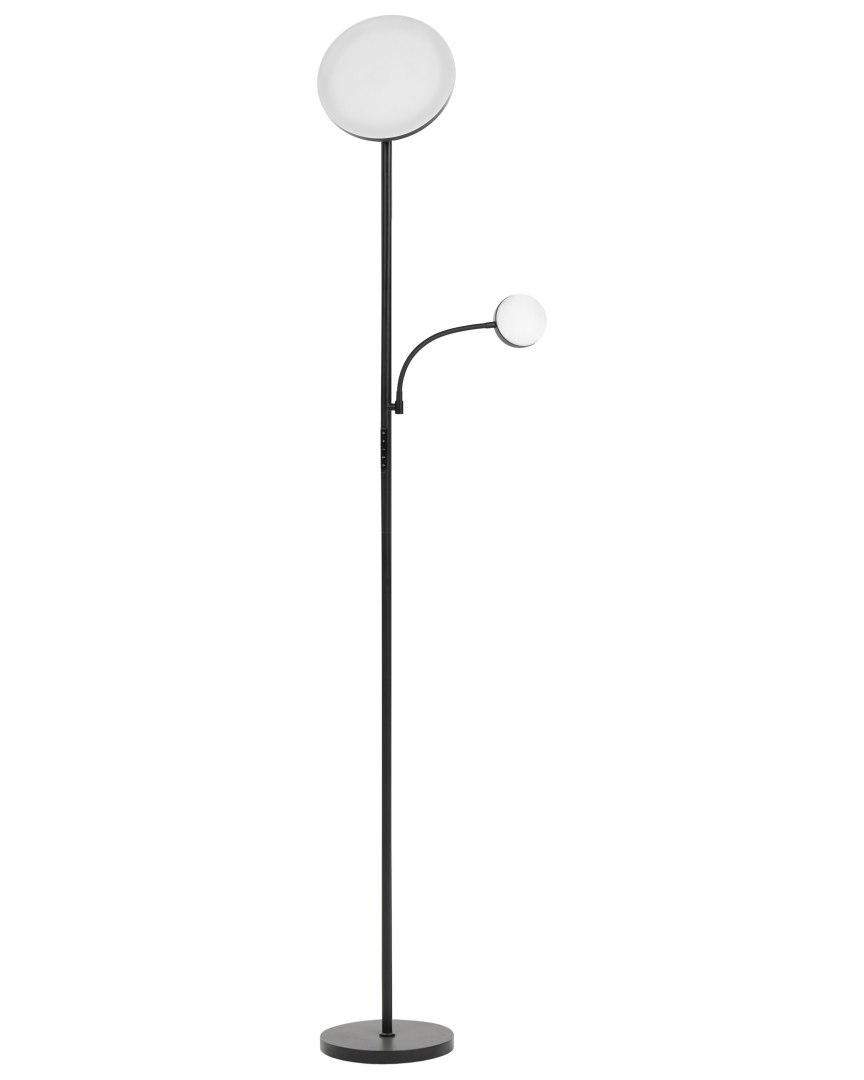Lampa podłogowa LED ESKALDE Z pilotem Ze ściemniaczem Metal Czarny