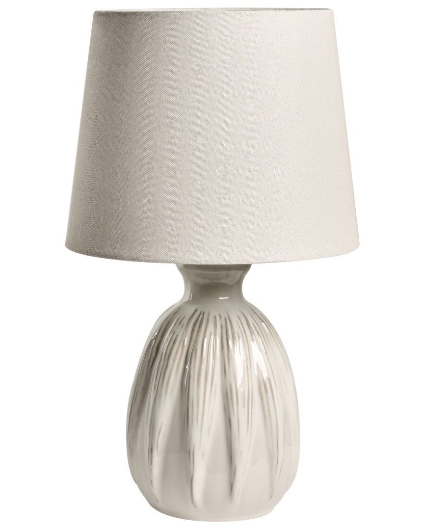 Lampa stołowa AGUAN Ceramika Jasnobeżowy