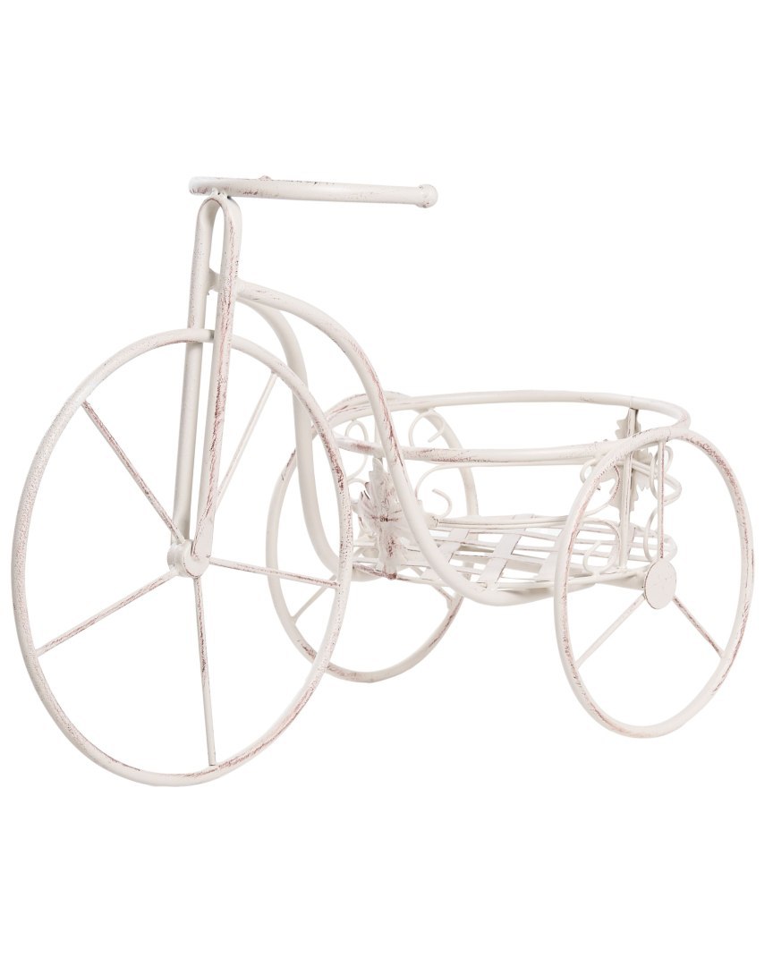 Kwietnik Rower HAREBELL 52 cm Metal Złamana biel