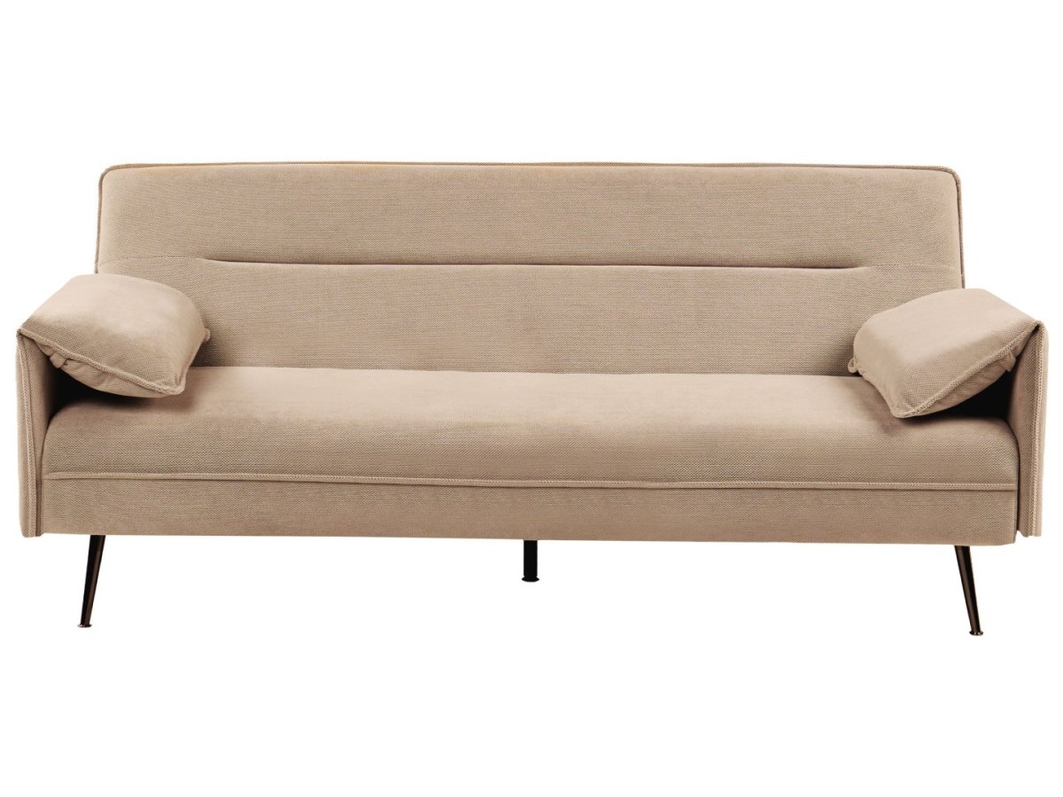 Sofa rozkładana dla 3 osób VAYLA Jasnobrązowy