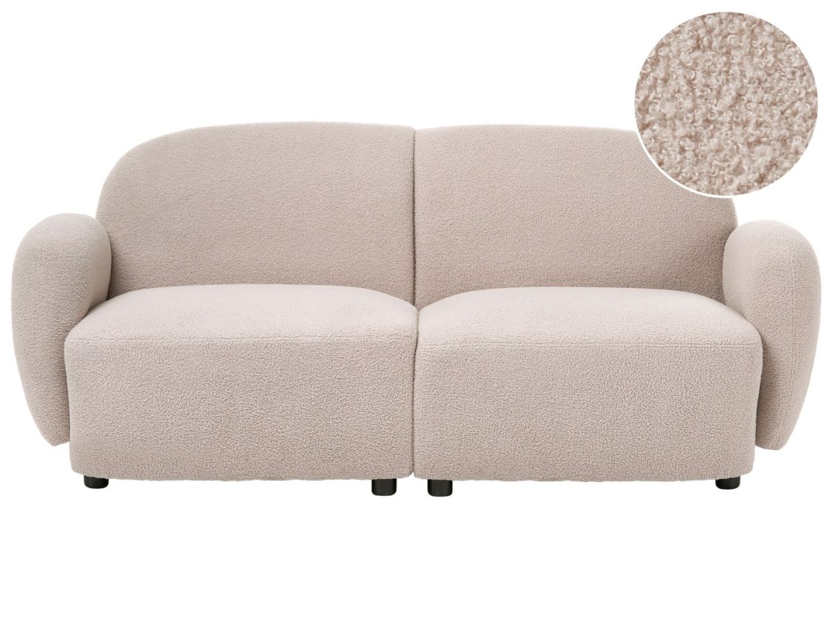 Sofa dla 3 osób JULE Boucle Beżowy