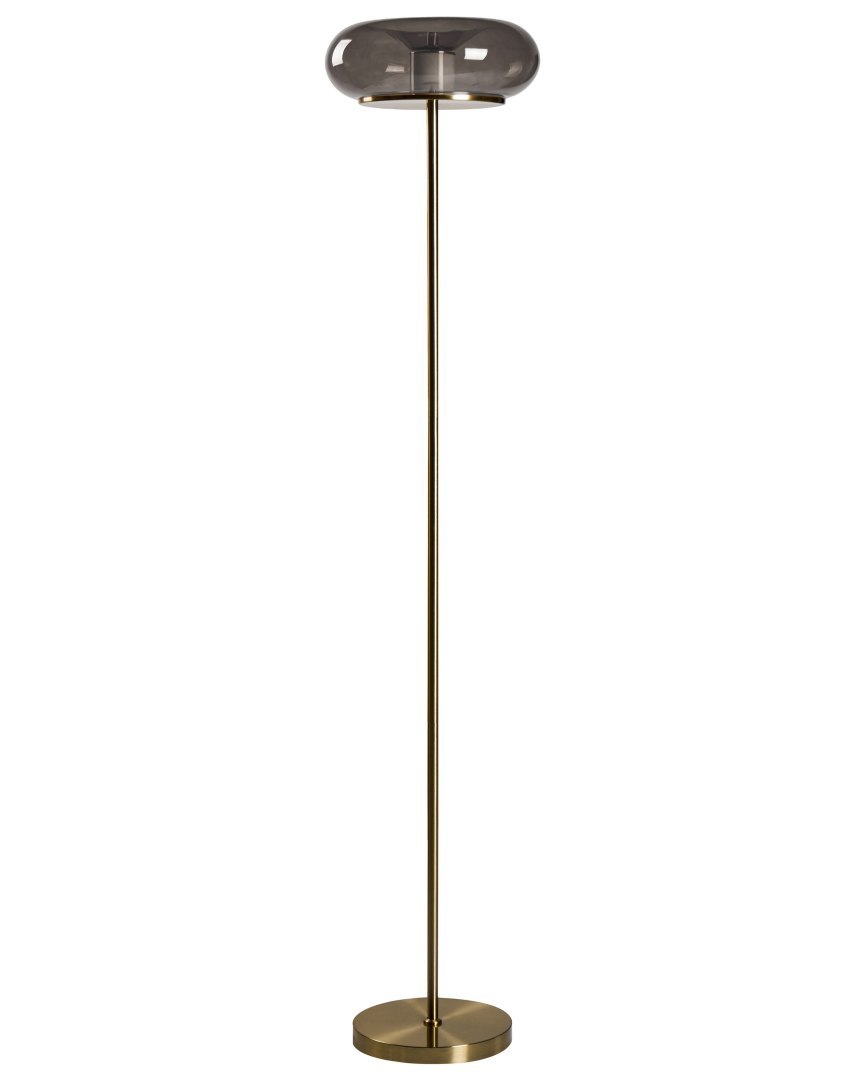 Lampa podłogowa LED NITH Ze ściemniaczem Szkło Szary