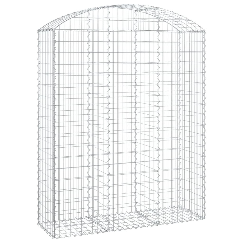 Łukowaty kosz gabionowy 150x50x180/200 cm, galwanizowane żelazo