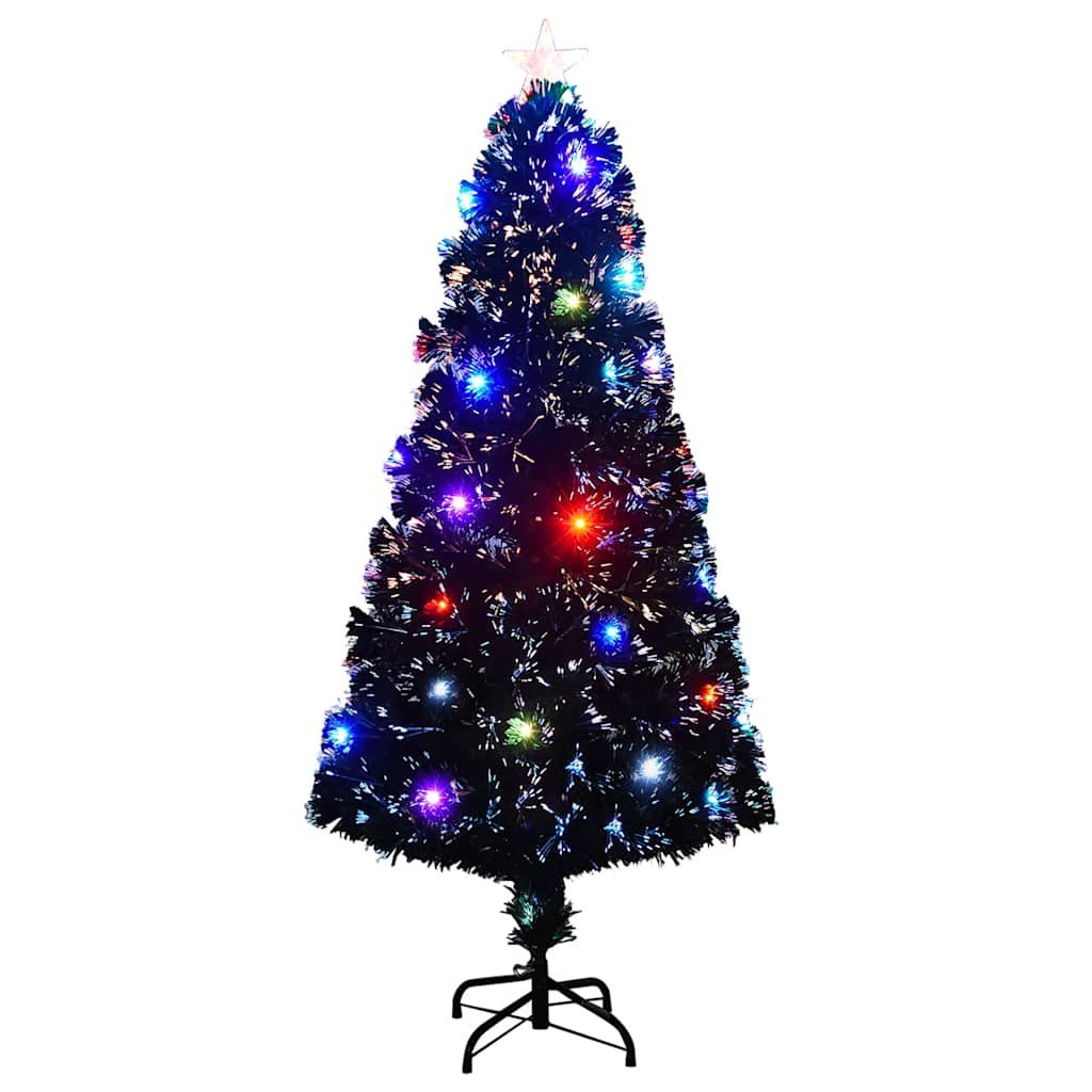 Sztuczna choinka z LED i stojakiem 150 cm, włókno optyczne