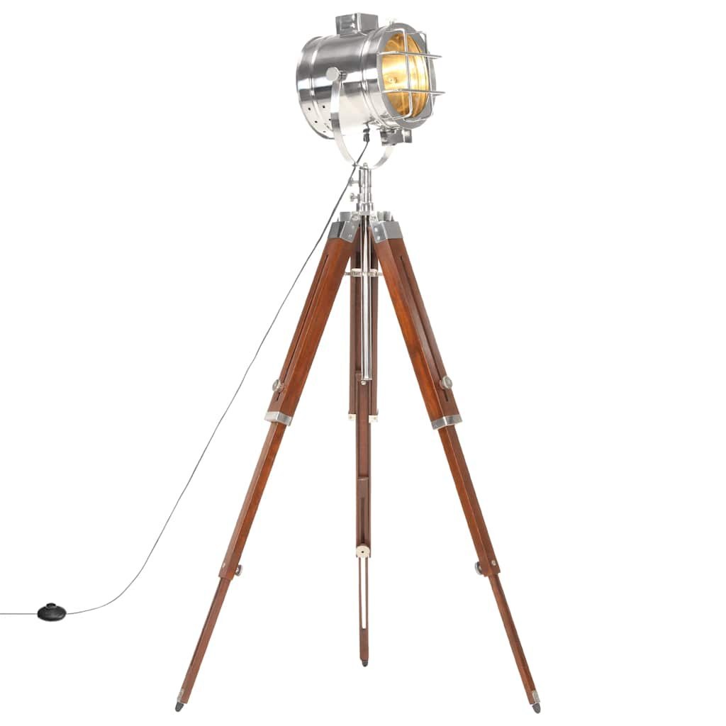 Lampa podłogowa na trójnogu, lite drewno mango, 165 cm