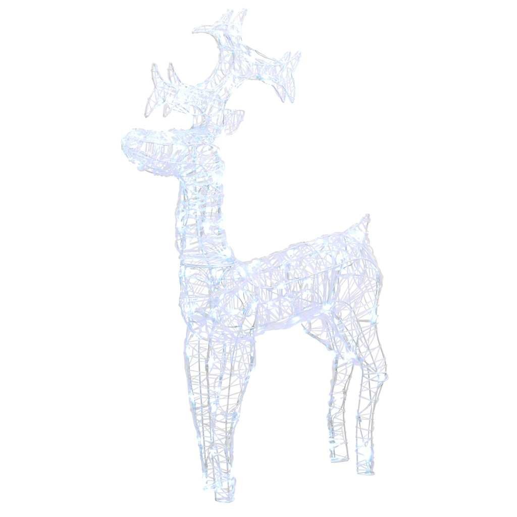 Świąteczna dekoracja, renifer, 90 diod LED, 60x16x100 cm, akryl